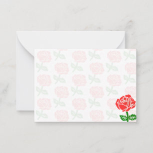 Red Roses Blank Card