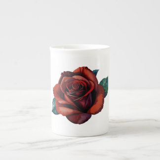 Red Roses Bone China Mug
