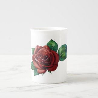 Red Roses Bone China Mug