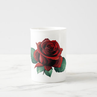 Red Roses Bone China Mug