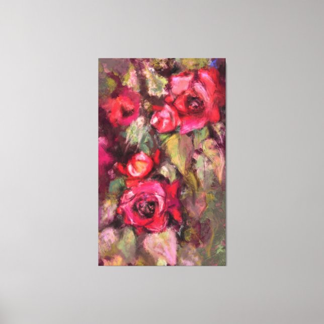Red Roses Canvas Print (Front)
