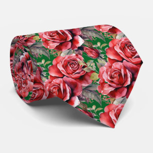 Red Roses Classic Formal Neck Tie