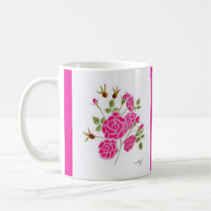 Red roses coffee mug
