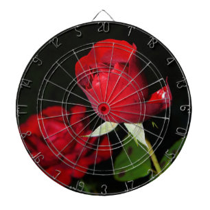 Red Roses Dartboard