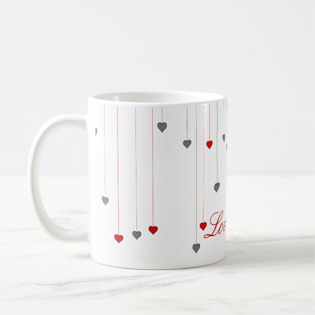 Red roses ... English tea mug (Left)
