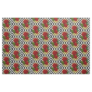 RED ROSES FABRIC