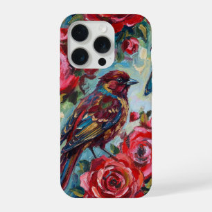 Red Roses Floral Pattern iPhone Case