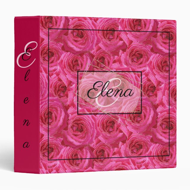 Red roses, flowers, red, love binder (Front/Spine)