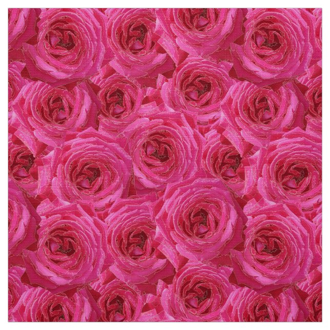 Red roses, flowers, red, love fabric (Swatch)