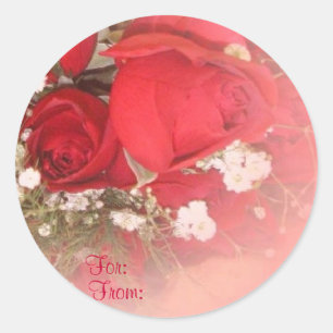Red Roses Gift Tag