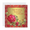 Red Roses Gold 50th Wedding Anniversary