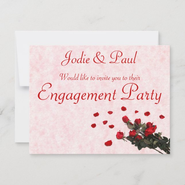 Red Roses - Invitation (Front)