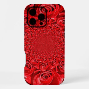 Red Roses Kaleidoscope Happy Valentine’s Day Art iPhone 16 Pro Max Case