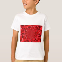 Red Roses Kaleidoscope: Happy Valentine's Day Art 