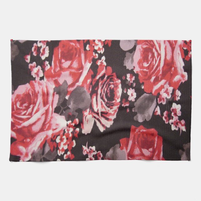 RED ROSES KITCHEN TOWEL (Horizontal)