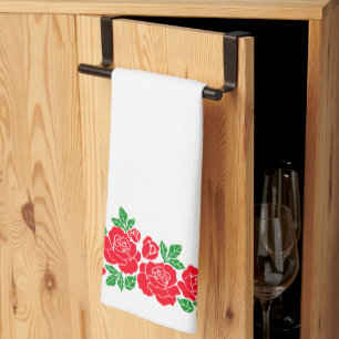 Red Roses Kitchen Towel