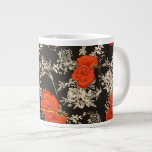 Red Roses Large Coffee Mug