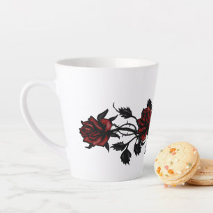 Red Roses Latte Mug