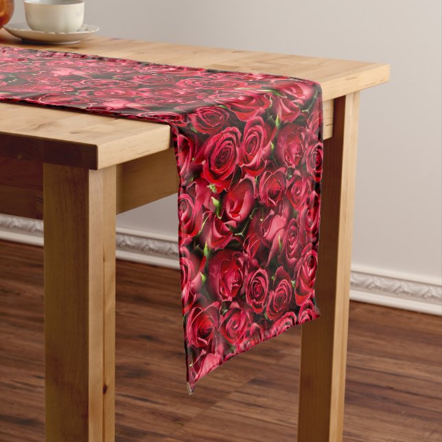 Red Roses Long Table Runner (In Situ)