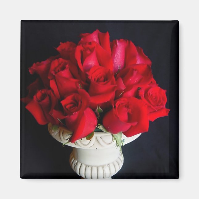 Red Roses Magnet (Front)