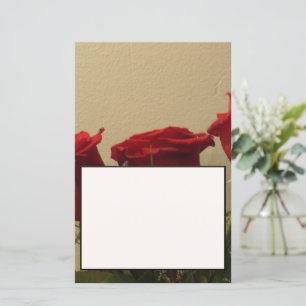 Red Roses Note Sheet/Invitation