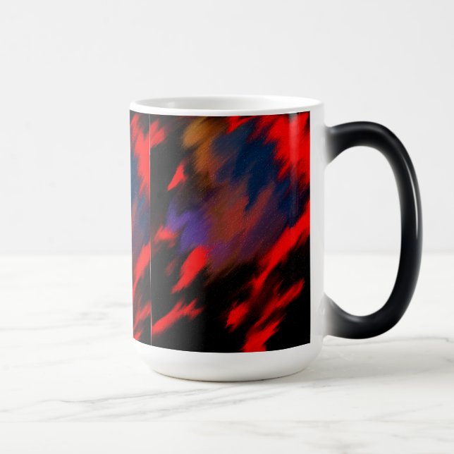 Red roses of our vibrant continent magic mug (Right)