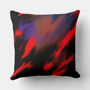 Red roses of our vibrant continent throw pillow