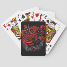 Red Roses on Black Cool Look