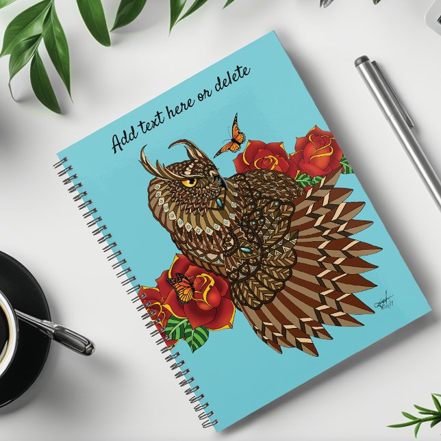 Red Roses Owl Blue Planner (Creator Uploaded)