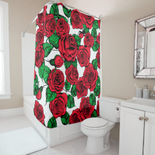 Red roses pattern