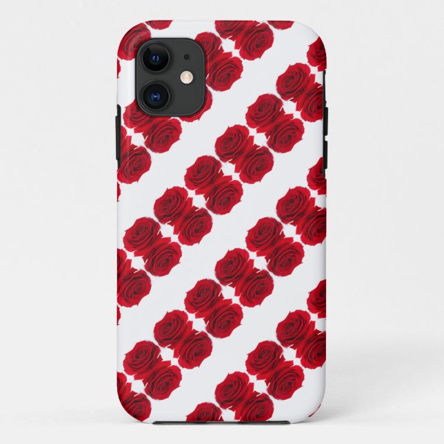 red roses pattern Case-Mate iPhone case (Back)