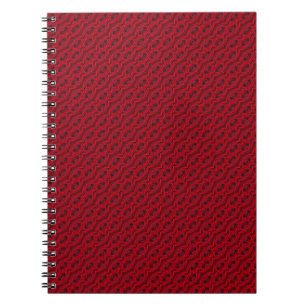 red roses pattern notebook