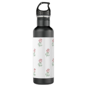 Red Roses, Pattern Of Roses, Flowers 710 Ml Water Bottle