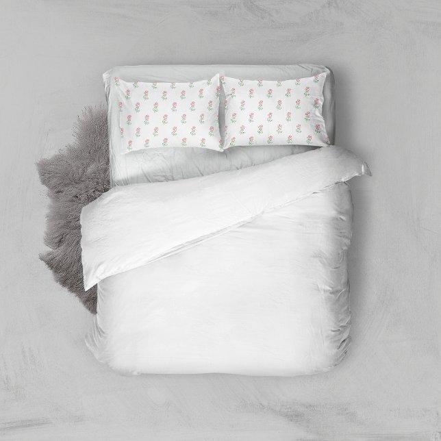 Red Roses, Pattern Of Roses, Flowers Pillowcase (Creator Uploaded)