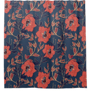 Red Roses Peonies Dark Background