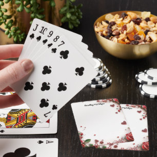 Red Roses  Playing Cards