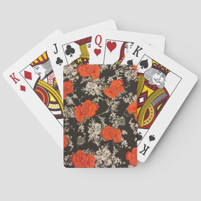 Red Roses Playing Cards (Back)