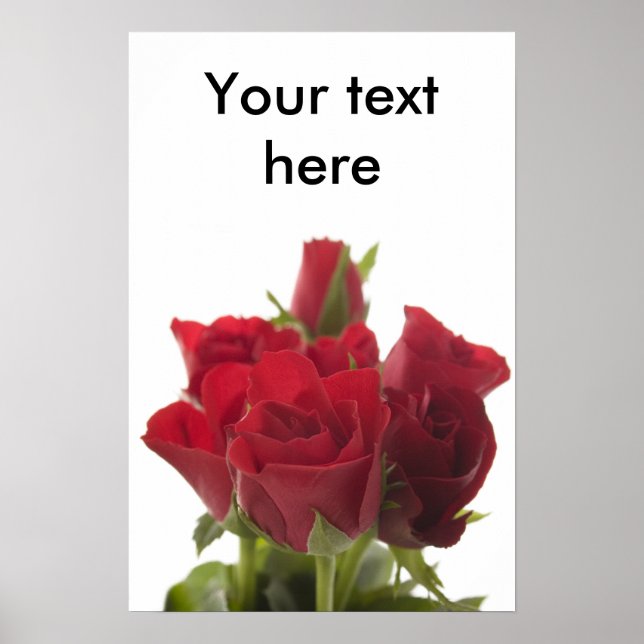 Red roses ... poster (Front)