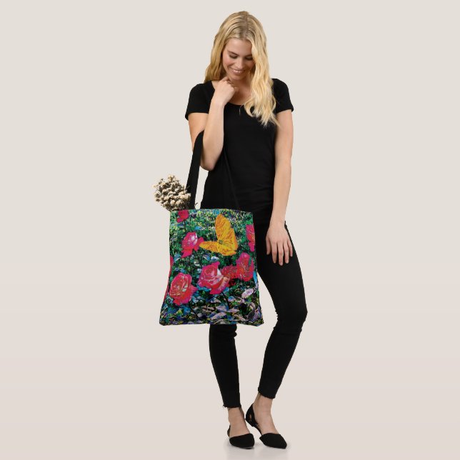 Red Roses Red Roses Tote Bag (On Model)