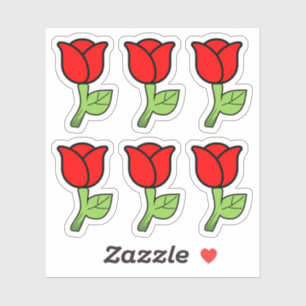 Red Roses Sticker