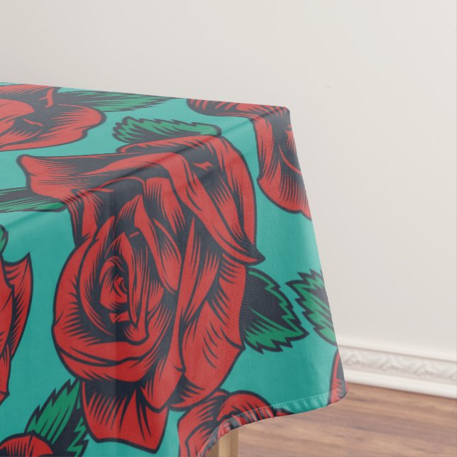 Red Roses  Tablecloth (In Situ)
