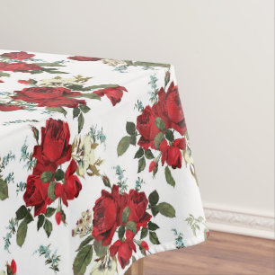 Red Roses Tablecloth