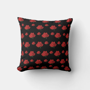 Red Roses Throw Pillow