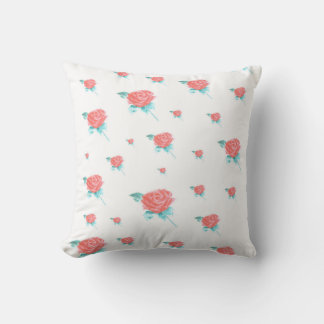 Red Roses Throw Pillow