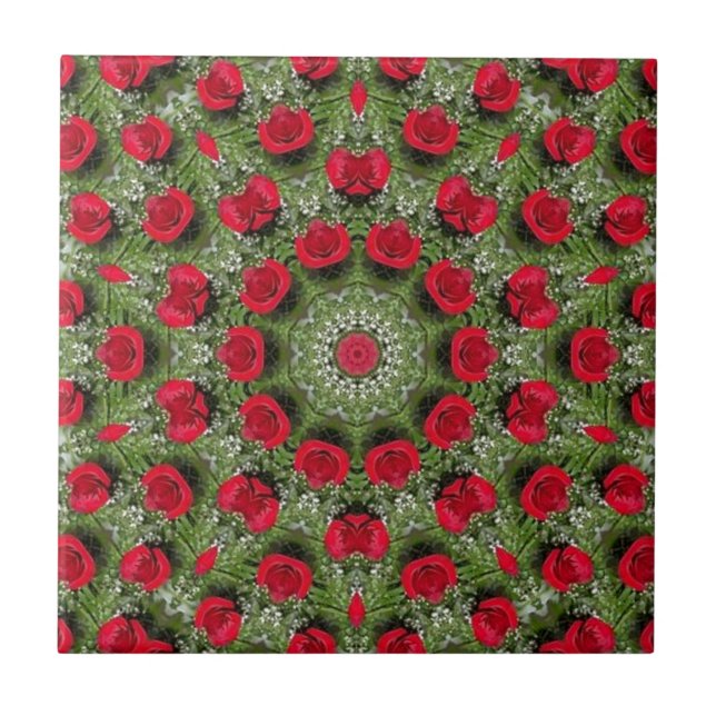 Red roses tile (Front)