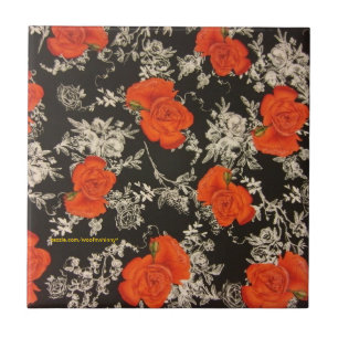 Red Roses Tile