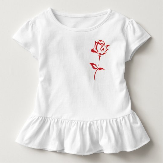 Red roses toddler t-shirt