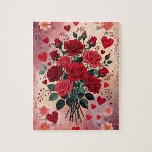 Red Roses, Valentine's Day, Jigsaw Puzzle