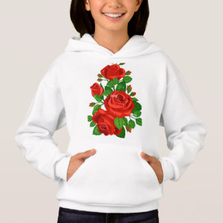 "Red Roses Women's T-Shirt – Elegant Floral Design