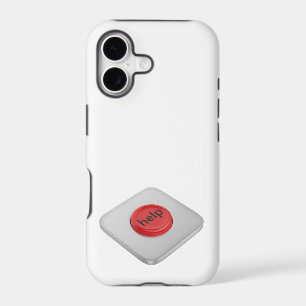 Red round help button